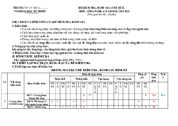 Đề thi học kì 2 môn Công nghệ 6 năm 2022 - 2023 sách Kết nối tri thức với cuộc sống | Đề 2