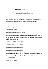 Câu hỏi Trắc nghiệm ôn tập môn Lịch sử đảng