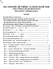 Bài tập môn hệ thống và công nghệ web | Công nghệ phần mềm | Trường Đại học Công nghiệp TP.HCM