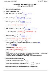 Đề cương môn giải tích 2- Trường Đại học bách khoa - Đại học đà nẵng.