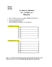 Semi-final test of Listening Skills - Ngôn ngữ Anh | Đại học Mở Hà Nội