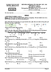 Đề giữa học kì 1 Toán 11 năm 2025 – 2026 trường THPT Lê Lợi – Quảng Ngãi