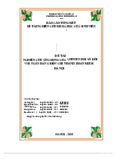 Nghiên Cứu Ứng Dụng Chuyển Đổi Số tại Ngân Hàng BIDV | Bài thảo luận Phương pháp nghiên cứu khoa học