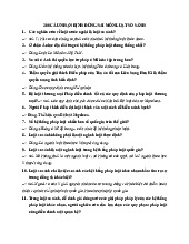 200 câu nhận định đúng sai Môn Luật so sánh | Trường Đại học Luật Hà Nội