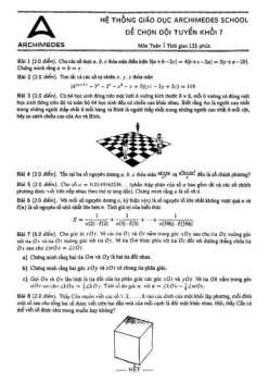 Tuyển tập 50 đề ôn thi chọn học sinh giỏi môn Toán lớp 7 có lời giải