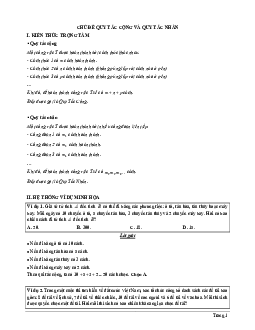 Tài liệu chủ đề quy tắc cộng và quy tắc nhân