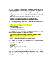 Đáp án trắc nghiệm từ chương 1-5 Tin học đại cương | Đại học Sư phạm Hà Nội