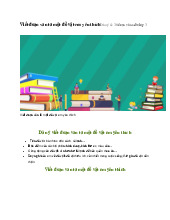 Viết đoạn văn tả một đồ vật em yêu thích - Tiếng việt 3