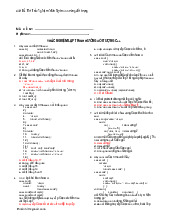 Tổng hợp câu hỏi trắc nghiệm lập trình hướng đối tượng | Trường Đại học Sư phạm Kỹ thuật Hưng Yên
