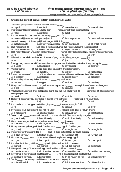 Đề thi tuyển sinh lớp 10 THPT năm học 2011-2012 TP. Hồ Chí Minh  ( có đáp án  )