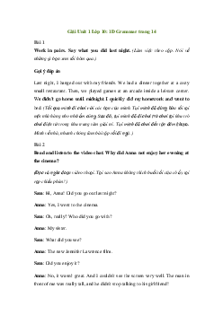 Giải Tiếng Anh 10 Unit 1: 1D Grammar | Friends Global