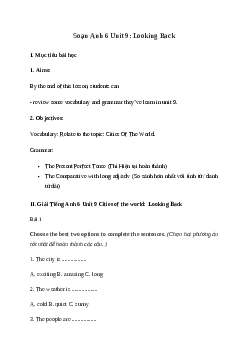 Giải Tiếng Anh 6 Unit 9: Looking Back | Global Success