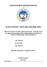 Nhà nước xã hội chủ nghĩa, xây dựng chế độ dân chủ xã hội chủ nghĩa, nhà nước pháp quyền xã hội chủ nghĩa và thực tiễn nền dân chủ xã hội chủ nghĩa ở Việt Nam hiện nay | Bài tập lớn môn Chủ nghĩa xã hội Neu