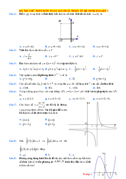 Đề thi thử 2023 Toán bám sát minh họa (có lời giải chi tiết)-Đề 5