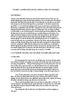 Tiểu luận Tổ chức sắp xếp chỗ làm việc theo công ty 5s Vinamilk | Quản trị kinh doanh | Trường đại học Nha Trang