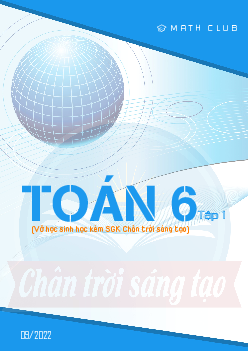 Vở học sinh học kèm SGK Toán 6 Chân Trời Sáng Tạo (tập 1)