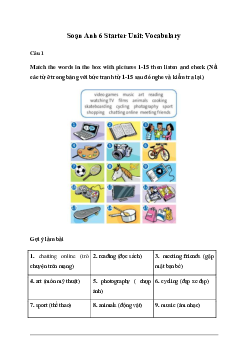 Giải Tiếng Anh 6 Starter Unit: Vocabulary 1 Friends Plus