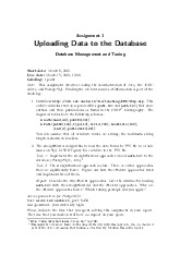 BT thiết kế và quản trị cơ sở dữ liệu_Assignment| Môn thiết kế và quản trị cơ sở dữ liệu| Trường Đại học Bách Khoa Hà Nội