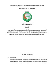 Tiểu luận Quan Điểm và Vai Trò Dân Tộc Trong Xây Dựng Đất Nước | Môn Chủ nghĩa xã hội khoa học - Đại học Tài nguyên và Môi trường Hà Nội