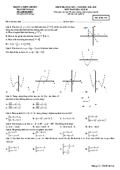 Đề thi HK1 Toán 10 năm 2018 – 2019 trường chuyên Trần Hưng Đạo – Bình Thuận