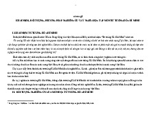 Tóm tắt chương I môn Tư tưởng Hồ Chí Minh | Trường Đại học Luật, Đại học Quốc gia Hà Nội