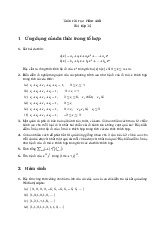 Bài tập 14 Toán rời rạc: Hàm sinh  thầy Trần Vĩnh Đức | Trường Đại học Bách khoa Hà Nội