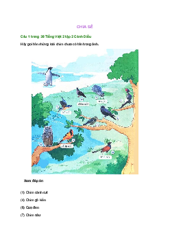 Giải SGK môn Tiếng việt 2 - Bài 23: Chim én(4) | Cánh Diều