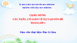 Giáo án điện tử Toán 1 Chương 1 Cánh diều: Các số 4,5,6