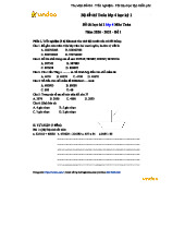 Đề Hóa - 1234: Câu hỏi ôn tập cho kỳ thi cuối kỳ