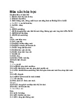 Màu sắc hóa học