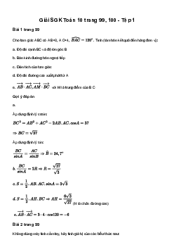 Giải Toán 10: Bài tập cuối chương IV - Cánh diều