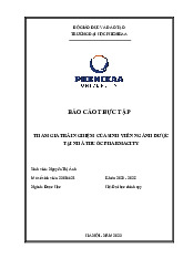 Tham gia trải nghiệm của sinh viên ngành dược tại nhà thuốc Pharmacity | Bài báo cáo thực tập ngành Dược học | Trường Đại học Phenikaa