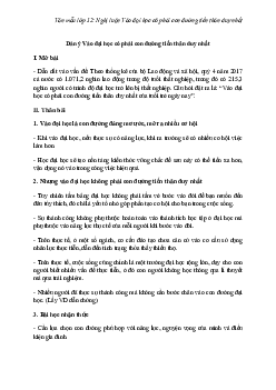TOP 7 bài văn Nghị luận Vào đại học có phải con đường tiến thân duy nhất | Văn mẫu lớp 12