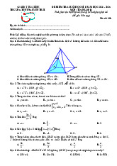Đề cuối học kì 1 Toán 11 năm 2024 – 2025 trường THPT Nguyễn Trãi – Thái Bình
