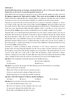 PASSAGE 8_Theme 1. Environment and Nature (Môi trường và thế giới tự nhiên)