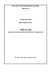 TIỂU LUẬN  | Học viện Hành chính Quốc gia
