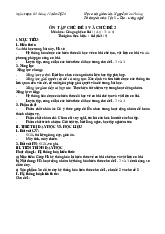 Giáo án ôn tập Chủ đề 1 và Chủ đề 2 | Công Nghệ 11 sách Cánh Diều