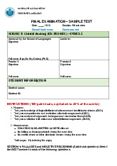 TOP 40 câu hỏi trắc nghiệm đề thi cuối kì học phần Critical thinking | Trường Đại học Quốc tế, Đại học Quốc gia Thành phố Hồ Chí Minh