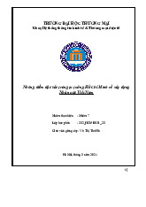 Những điểm đặc sắc trong tư tưởng Hồ Chí Minh về xây dựng Nhà nước Việt Nam | Bài thảo luận tư tưởng Hồ Chí Minh