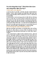 An ninh nông thôn là gì ? Cách thức bảo vệ an ninh nông thôn hiện nay là gì ?