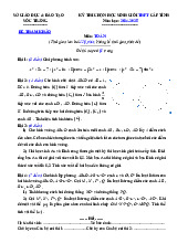 Đề tham khảo chọn HSG tỉnh Toán THPT năm 2024 – 2025 sở GD&ĐT Sóc Trăng