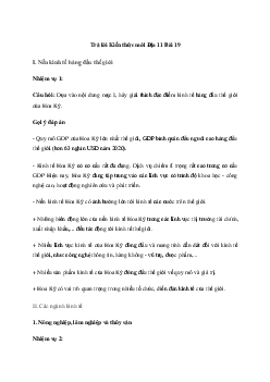 Giải Địa lí 11 Bài 19: Kinh tế Hoa Kỳ | Kết nối tri thức