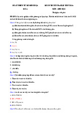 Đề thi thử tốt nghiệp THPT 2025 môn Sinh học bám sát đề minh họa - Đề 36