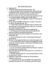 Đề cương ôn tập môn Lý luận chung về nhà nước và pháp luật | Trường Đại Học Kiểm sát Hà Nội