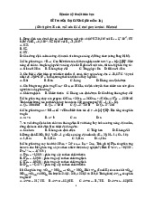 ĐỀ THI HÓA ĐẠI CƯƠNG (đề mẫu_2023-2024) (Đáp án)