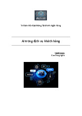 AI trong Ngân hàng môn Nhập môn Trí tuệ nhân tạo | Học viện Công Nghệ Bưu Chính Viễn Thông