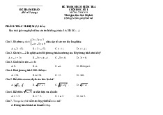 TOP 7 đề thi học kỳ 1 môn Toán lớp 9 năm học 2024 - 2025 | Bộ sách Chân trời sáng tạo