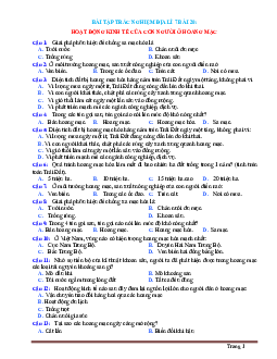 Trắc nghiệm Địa 7 Bài 20: Hoạt động kinh tế của con người ở hoang mạc (có đáp án)