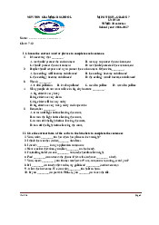 Mini test Quiz unit 10,11 - IELTS Writing| Đại học Sư Phạm Hà Nội