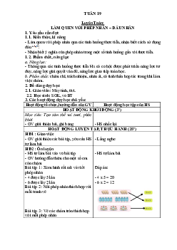 Giáo án buổi 2 Toán 2 sách Cánh diều (Cả năm) | Tuần 19